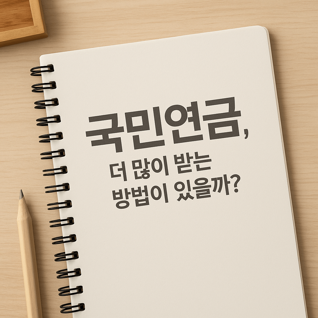 국민연금, 더 많이 받는 방법이 있을까? 노후 소득 걱정을 줄이는 4가지&nbsp;전략