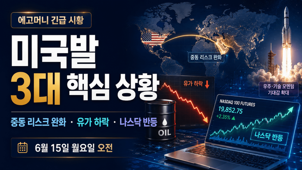 미-이란 평화 합의 기대, 오늘 증시가 주목할&nbsp;3가지