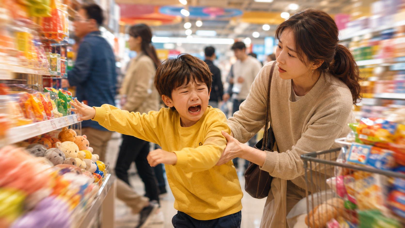 마트만 가면 통제 불능인 아이, 고집 때문일까?