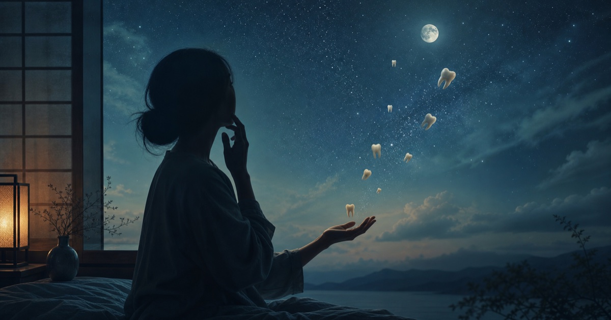 이빨 빠지는 꿈 해몽｜앞니·어금니·피가 나는 장면은 왜 다르게 느껴질까?